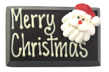 Load image into Gallery viewer, Merry Christmas Small Message Bar w/Santa