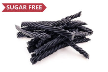 Load image into Gallery viewer, Sugar Free Black Licorice Twists